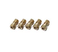 LTWFITTING Brass 1/4-Inch OD x 1/8-Inch Female NPT Compression Connector Fitting(Pack of 5)