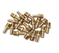 LTWFITTING Brass 3/8-Inch Male BSPT x 10mm Hose Barb Coupler Adapter Fitting for Vehicle Fuel System, HVAC System (Pack of 25)