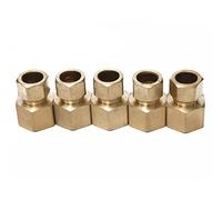 LTWFITTING Brass 5/8-Inch OD x 3/4-Inch Female NPT Compression Connector Fitting (Pack of 5)