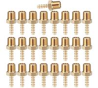 LTWFITTING Brass Barbed Fitting Coupler/Connector 1/8-Inch Male BSPT x 1/8-Inch(3mm) Hose Barb Fuel Gas Water (Pack of 25)