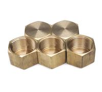 LTWFITTING Brass BSP Pipe Cap Fittings 3/4-Inch BSPP Air Fuel Water Boat (Pack of 5)