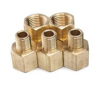 LTWFITTING Brass Pipe 1/4-Inch Female x 1/8-Inch Male BSP Adapter Fuel Gas Air (Pack of 5)