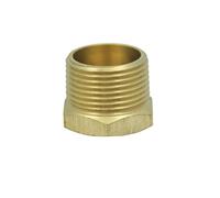 LTWFITTING Brass Pipe Hex Bushing Reducer Fittings 1-Inch Male BSPT x 1/2-Inch Female BSPP (Pack of 5)