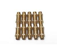 LTWFITTING Brass Pipe Hex Reducing Nipple Fitting 3/4-Inch x 3/8-Inch Male NPT (Pack of 20)