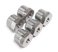 LTWFITTING Stainless Steel 316 Pipe Hex Bushing Reducer Fitting 3/4-Inch Male BSPT x 1/8-Inch Female BSPP (Pack of 5)