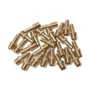 LTWHOME 1/4" Male BSPT x 5/16" (8mm) Brass Fluted Connector Coupling/Connector Fuel Hose Water Gas (Pack of 5)