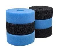 LTWHOME Black and Blue Filter Sponge Fit for Jebao CF-10, PF-10 and Bermuda 4000 Pressure Filter (Pack of 3 Sets)