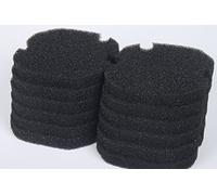 LTWHOME Black Fine Foam Filter Fit for AquaManta EFX 200 External Filter (Pack of 12)