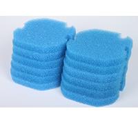 LTWHOME Blue Coarse Foam Filter Fit for AquaManta EFX 200 External Filter (Pack of 12)