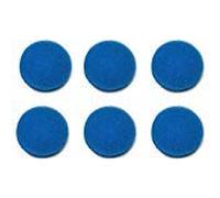 LTWHOME Blue Coarse Foam Media Filter Pads Suitable For Eheim Ecco Pro 130/200/300 Ecco 2232/2234/2236(Pack of 6)