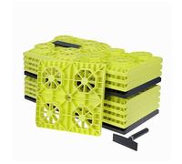 LTWHOME Caravan Levelling Ramp Sets Heavy Duty for Leveling Single and Dual Wheelsand Jacks 21.5 * 21.5cm (Pack of 20)