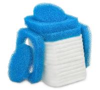 LTWHOME Coarse and Fleece Foam Pad Set Replacement for JBL CRISTAL PROFI, e 150X/e 190X UNIBLOC, SymecPad (Pack of 16)