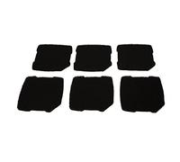 LTWHOME Compatible Activated Carbon Foam Filter Pad Fit Fit for Eheim Pro 3 250/350/600 (2071/2073/2075) and pro 3e 350 (2074) Filter (Pack of 6)