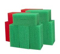 LTWHOME Compatible Green Coarse and Red Fine Filter Foam Replacement for Oase Biotec 12 56739 (Pack of 16)