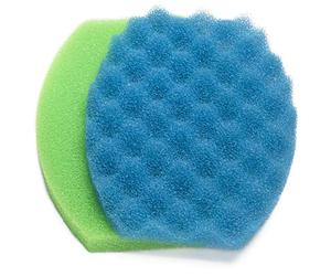 LTWHOME Course and Medium Foam Pads Set Fits for Blagdon Inpond All In One 3000 (Pack of 1 Set)