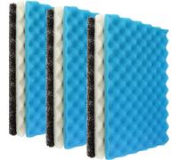 LTWHOME Fish Pond Foam Filter Sponge Set 430mm X 280mm 3 Grade Media,17-Inch X 11-Inch Media(Pack of 3 Sets)