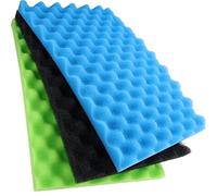 LTWHOME Fish Pond Foam Filter Sponge Set 430mm X 280mm 3 Grade Media Compatible with Aquarium Pond(Pack of 1 set)