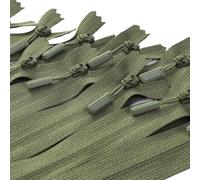 LTWHOME INOTIONSTYLE 17 CM / 6 Inch #3 Olive Green Lightweight Cord Puller Zipper for Hiking Backpacks 70 PCS 24Z075826