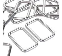 LTWHOME INOTIONSTYLE 40 mm/1.6 inch Metal Rectangle Ring Heavy Duty for Belt Straps (Pack of 200)