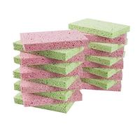 LTWHOME Natural Cellulose Dish Cleaning Scrub Pad Sponges Multi-uses Non-Scratch Dishwasher Sponges for Kitchen,Bathroom-Pink and Green (Pack of 20)