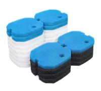 LTWHOME Poly Coarse Fine Foam Filter Pads Set Fit for Aqua One AQUIS 1200/1250 and 1000/1050(Pack of 24)