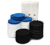 LTWHOME Compatible with Value Pack of Foam Filters, Fine Filters, Carbon Filters, Bio-Foam Filters and Polishing Pads Set Fit for Fluval FX5 (Pack of 42)