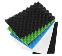 LTWHOME Value Pack of Large DIY Poly Coarse Fine Foam Filter Pads Set Compatible with Aquarium Pond (Pack of 7)