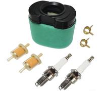 LTX1050VT LA155 LA165 Replacement Kit for Riding Mower Air Filter Oil Filter Spark Clamp 7PCS Plastic Metal Complete Maintenance Set Enhanced Filtration Engine Compatible Quick