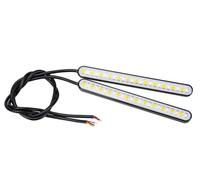 LTXSOW Rear Light 2x Motorcycle Light Bar Strip Rear Tail Brake Stop Lamp License Plate Lights Flowing Turn Signal Indicators Universal