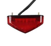 LTXSOW Rear Light Universal 12V Motorcycle Tail Light - Multi Function License Plate Lamp With Brake Stop Lights For Scooters Mopeds Bike