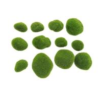 LTYKNGH Small Stones In The Fish Tank 12 Pcs Simulation Moss Stone Plant Decoration for Aquariums and Glass Jar Terrarium Realistic Decor