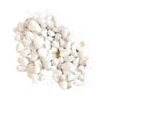 LTYKNGH Small Stones In The Fish Tank 150g River Decorative Stone Marbles for Succulent Bonsai Fish Tank Aquarium No Vase Plant Home Decor White(6-8mm stone)
