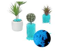 LTYKNGH Small Stones In The Fish Tank 1cm Night Light Gemstones Shining Artificial Fluorite Aquarium Fish Tank Decoration Landscaping Colored Stones Pebbles(Blue)