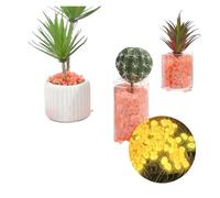 LTYKNGH Small Stones In The Fish Tank 1cm Night Light Gemstones Shining Artificial Fluorite Aquarium Fish Tank Decoration Landscaping Colored Stones Pebbles(Orange)