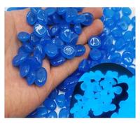 LTYKNGH Small Stones In The Fish Tank 200Pcs Artificial Noctilucent Stone with Colorful Luminescence Aquarium Fish Tank Landscaping Vase Sidewalk Decoration(Blue)