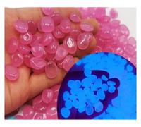 LTYKNGH Small Stones In The Fish Tank 200Pcs Artificial Noctilucent Stone with Colorful Luminescence Aquarium Fish Tank Landscaping Vase Sidewalk Decoration(Pink)