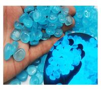 LTYKNGH Small Stones In The Fish Tank 200Pcs Artificial Noctilucent Stone with Colorful Luminescence Aquarium Fish Tank Landscaping Vase Sidewalk Decoration(Light blue)