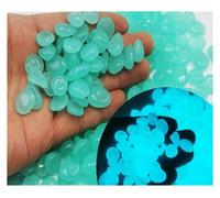 LTYKNGH Small Stones In The Fish Tank 200Pcs Artificial Noctilucent Stone with Colorful Luminescence Aquarium Fish Tank Landscaping Vase Sidewalk Decoration(Light Green)