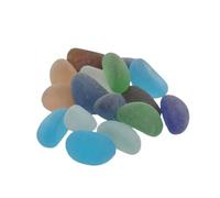 LTYKNGH Small Stones In The Fish Tank 30Pcs Aquarium Blue Cashew Glass Beads Fluorescent Stone Light Crystal Fish Tank Decoration Accessories(Mixed color)