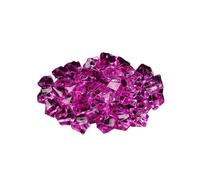 LTYKNGH Small Stones In The Fish Tank 50pcs Confetti Wedding Ornament Cobblestones Aquarium Landscape Colorful Artificial Stones Crystal Ice Cubes Vase Filler Pebbles(Rose red)