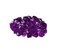 LTYKNGH Small Stones In The Fish Tank 50pcs Confetti Wedding Ornament Cobblestones Aquarium Landscape Colorful Artificial Stones Crystal Ice Cubes Vase Filler Pebbles(Dark purple)