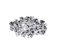 LTYKNGH Small Stones In The Fish Tank 50pcs Confetti Wedding Ornament Cobblestones Aquarium Landscape Colorful Artificial Stones Crystal Ice Cubes Vase Filler Pebbles(Transparent)