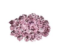 LTYKNGH Small Stones In The Fish Tank 50pcs Confetti Wedding Ornament Cobblestones Aquarium Landscape Colorful Artificial Stones Crystal Ice Cubes Vase Filler Pebbles(Pink)