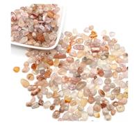 LTYKNGH Small Stones In The Fish Tank Stones Gravel Crystals Chip Quartz Minerals Reiki Healing Tumbled Agate Specimen Gemstones Home Aquarium Decor DIY Craft(Color8,50g)