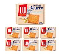 Lu Biscuits Bundle with Lu Le Petit Beurre Biscuits 167g x 7 Pack All Butter Biscuits by TGBK