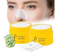 Lu-elle Nose Plants Pore Strips,Blackhead Remover with 60 Pcs Strips,Black head Remover Peel off Mask,Deep Cleansing Pore Strips,Nose Plants Pore Cleanser Purifying Face Mask for Nose & Face (2 Pcs)
