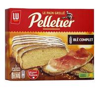 LU Le Bread Toasted Pelletier Whole Wheat 500 g (Pack of 6)