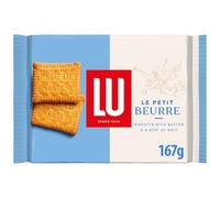 LU Le Petit Beurre Butter Biscuits, Classic French Biscuits With a Hint of Salt, Traditional Snack 167 g (Pack of 1)