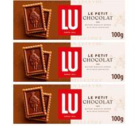 LU Le Petit Chocolat Milk Chocolate Coated Biscuits, 100 g (Pack of 3)