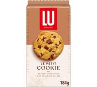 LU Le Petit Cookie, Crunchy Cookie with Rich Chocolate Chunks, Biscuits for Snacking & Sharing 184 g (Pack of 1)